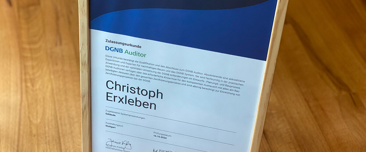 Zertifizierung nach DGNB/QNG